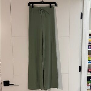 White Fox Sage Green Trousers